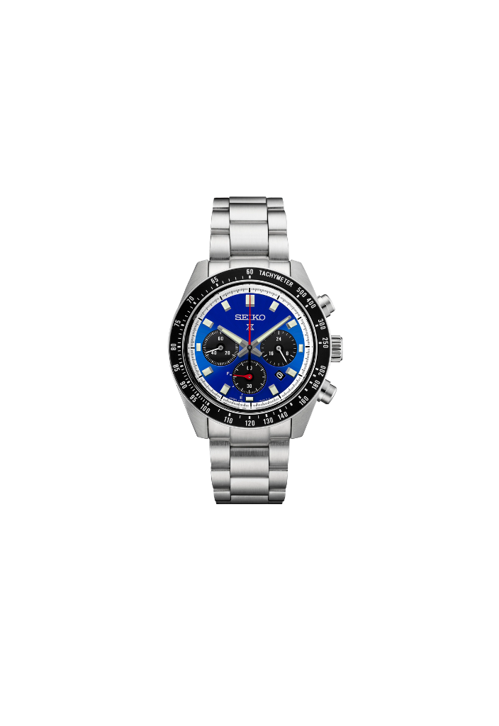 Seiko Prospex Speedtimer Solar Chronograph – Movimento Quarzo Solare, Blu e Nero, 41,4mm – Cod. SSC931P1