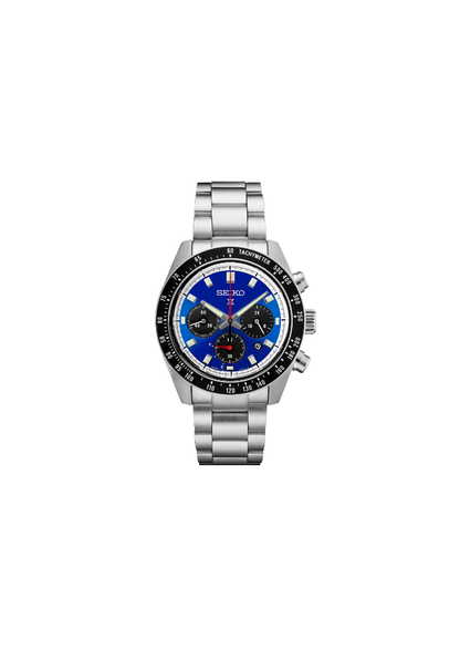 Seiko Prospex Speedtimer Solar Chronograph – Movimento Quarzo Solare, Blu e Nero, 41,4mm – Cod. SSC931P1