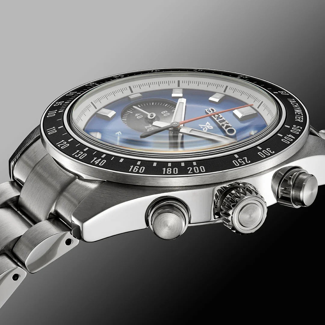 Seiko Prospex Speedtimer Solar Chronograph – Movimento Quarzo Solare, Blu e Nero, 41,4mm – Cod. SSC931P1