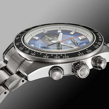 Seiko Prospex Speedtimer Solar Chronograph – Movimento Quarzo Solare, Blu e Nero, 41,4mm – Cod. SSC931P1
