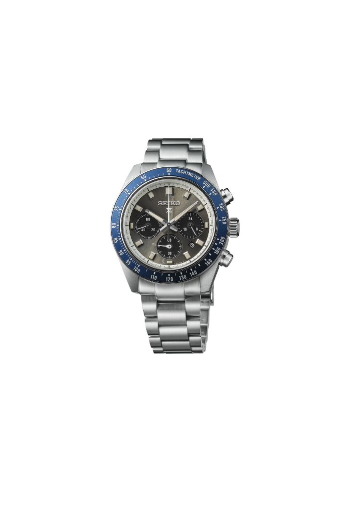 Seiko Prospex Speedtimer Solar Chronograph – Solarquarzwerk, Grau und Blau, 41,4mm – Art.-Nr. SSC939P1