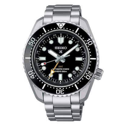 Seiko SPB383J1 – Automatik GMT – Schwarzes Zifferblatt – Rundes Gehäuse 42 mm – Code SPB383J1