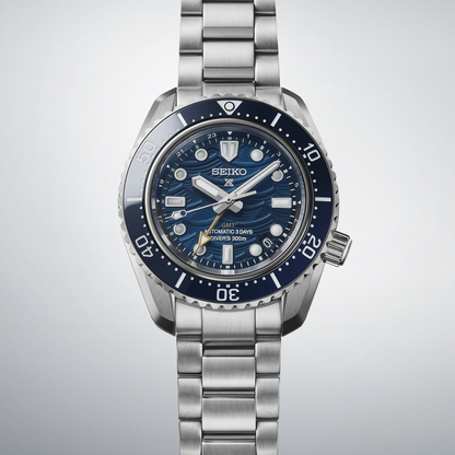 Seiko SPB509J1 – Automatischer Taucher GMT – Blaues Zifferblatt – 42 mm Gehäuse – Code SPB509J1