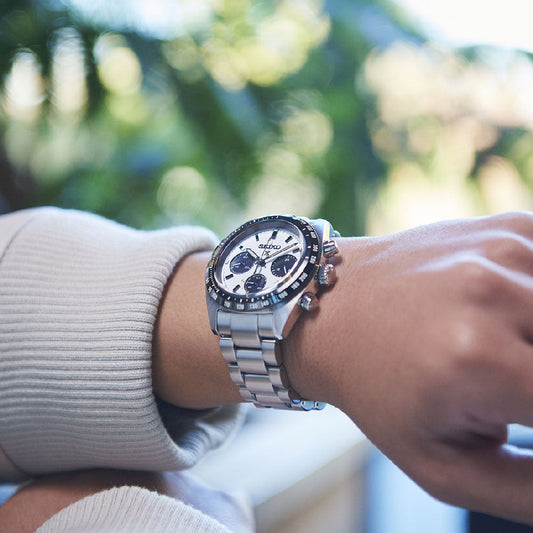 Seiko SSC813P1 – Cronografo Solare – Quadrante Bianco “Panda” – Cassa rotonda 39 mm – Codice SSC813P1
