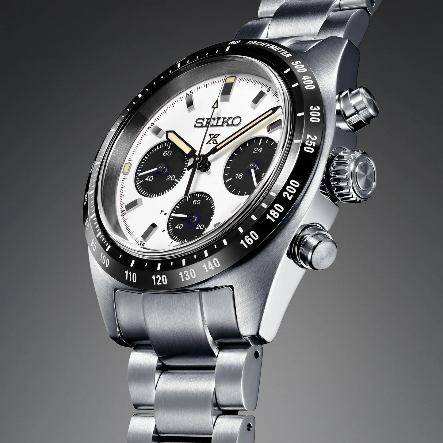 Seiko SSC813P1 – Cronografo Solare – Quadrante Bianco “Panda” – Cassa rotonda 39 mm – Codice SSC813P1