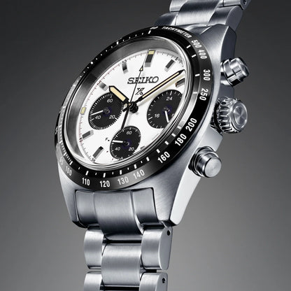 Seiko SSC813P1 – Cronografo Solare – Quadrante Bianco “Panda” – Cassa rotonda 39 mm – Codice SSC813P1