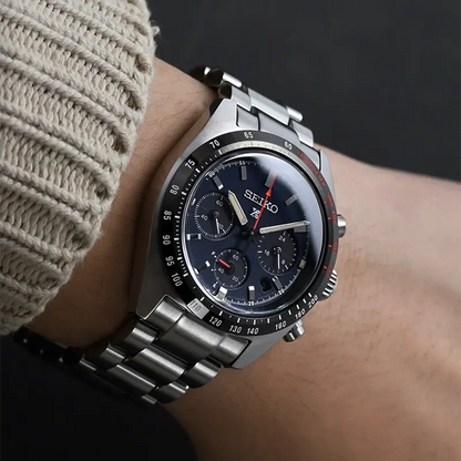 Seiko SSC815P1 – Cronografo Solare – Quadrante Blu – Cassa rotonda 39 mm – Codice SSC815P1