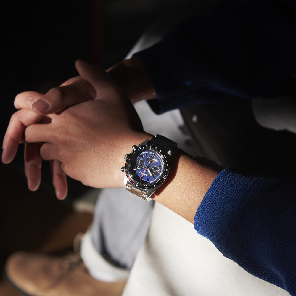 Seiko SSC815P1 – Cronografo Solare – Quadrante Blu – Cassa rotonda 39 mm – Codice SSC815P1
