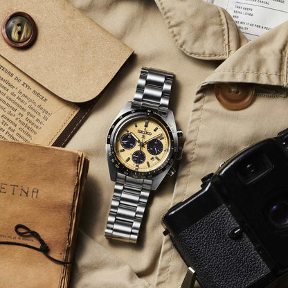 Seiko SSC817P1 – Cronografo Solare – Quadrante Giallo – Cassa rotonda 39 mm – Codice SSC817P1