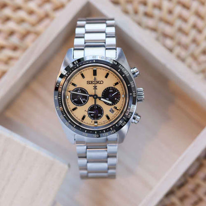 Seiko SSC817P1 – Cronografo Solare – Quadrante Giallo – Cassa rotonda 39 mm – Codice SSC817P1