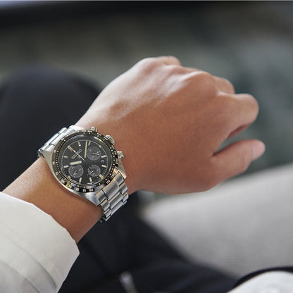 Seiko SSC819P1 – Cronografo Solare Speedtimer – Quadrante Nero – Cassa 39 mm – Codice SSC819P1