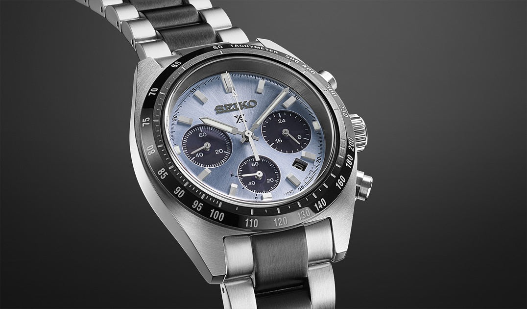 Seiko SSC909P1 – Cronografo Solare Speedtimer “Crystal Trophy” – Quadrante Ice‑Blue – Cassa 39 mm – Codice SSC909P1