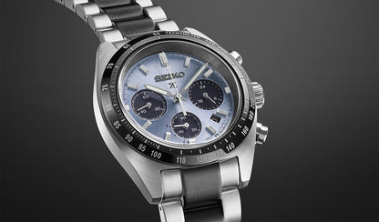 Seiko SSC909P1 – Cronografo Solare Speedtimer “Crystal Trophy” – Quadrante Ice‑Blue – Cassa 39 mm – Codice SSC909P1