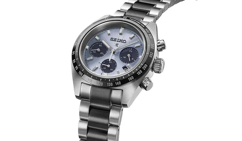 Seiko SSC909P1 – Cronografo Solare Speedtimer “Crystal Trophy” – Quadrante Ice‑Blue – Cassa 39 mm – Codice SSC909P1