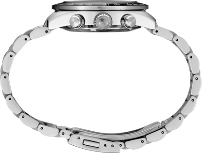 Seiko SSC911 Cronografo Solare Uomo Acciaio Quadrante Argento 41,4mm