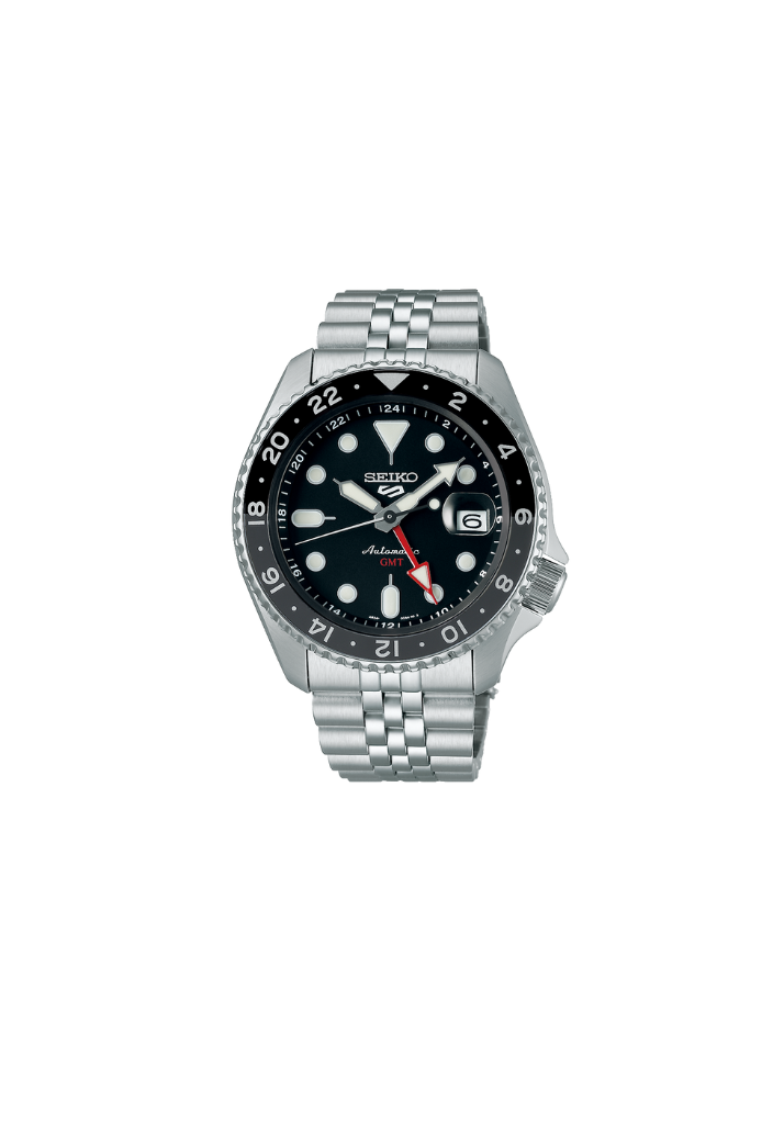 Seiko 5 Sports GMT Automatik Bruce Wayne – Schwarz, 42,5 mm – Referenz SSK001