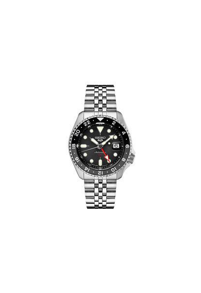 Seiko 5 Sports GMT Automatik Bruce Wayne – Schwarz, 42,5 mm – Referenz SSK001