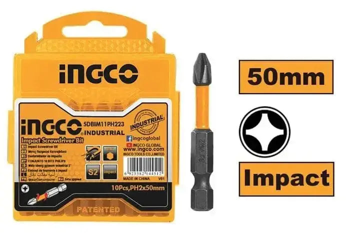 Set 10 Schlagbohrer 50mm Industrial Ingco