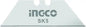 Set of 10 trapezoidal blades 19x61mm Ingco