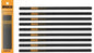 Set of 10 replacement mini hacksaw blades Ingco