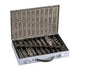 Set of 170 HSS milled bits in a case