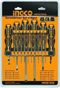 Ingco 18-piece screwdriver set (cross/slotted)