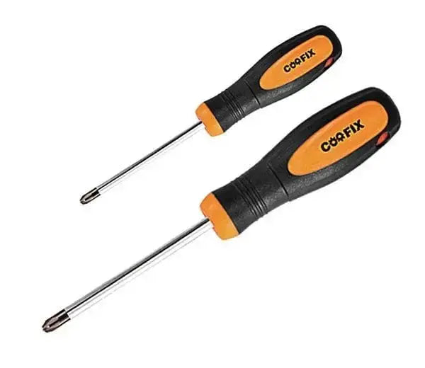 2-teiliges Schraubendreher-Set Pozidriv, Chrom-Vanadium, magnetisch, ergonomischer Griff