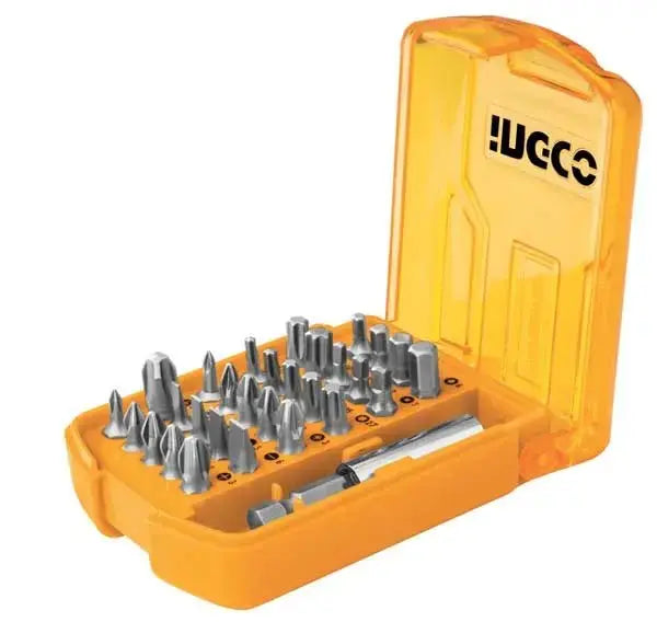 Set 30pz bit per avvitatore ingco