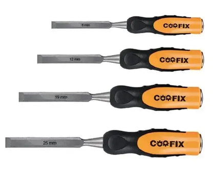 Set 4 scalpelli per legno crv