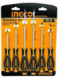 Ingco 6-piece screwdriver set, Phillips and slotted
