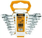 Ingco 8-piece double open-end spanner set 6-22mm