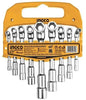 Ingco professional 9-piece L-type tubular socket wrench set