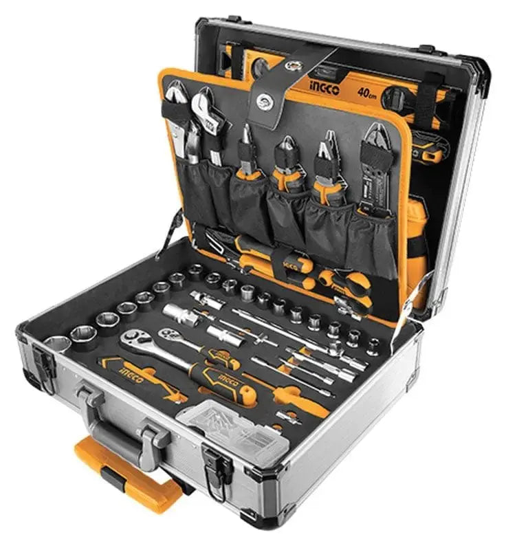Set utensili 147pz in valigetta con ruote e manico ingco