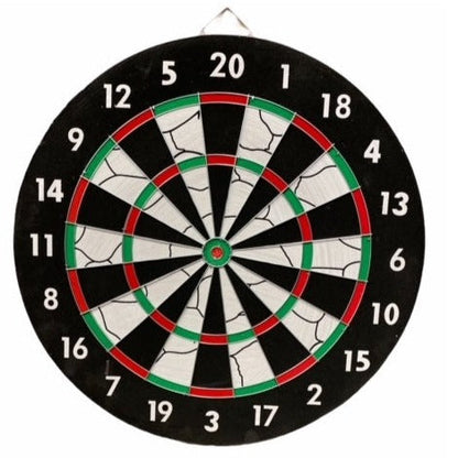 Abbey Set Bersaglio Darts Flock II 52AL - Bersaglio Freccette Bifacciale con 6 Freccette