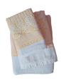 Set Spugna Angioletti 1+1 in Cotone Egiziano Jacquard