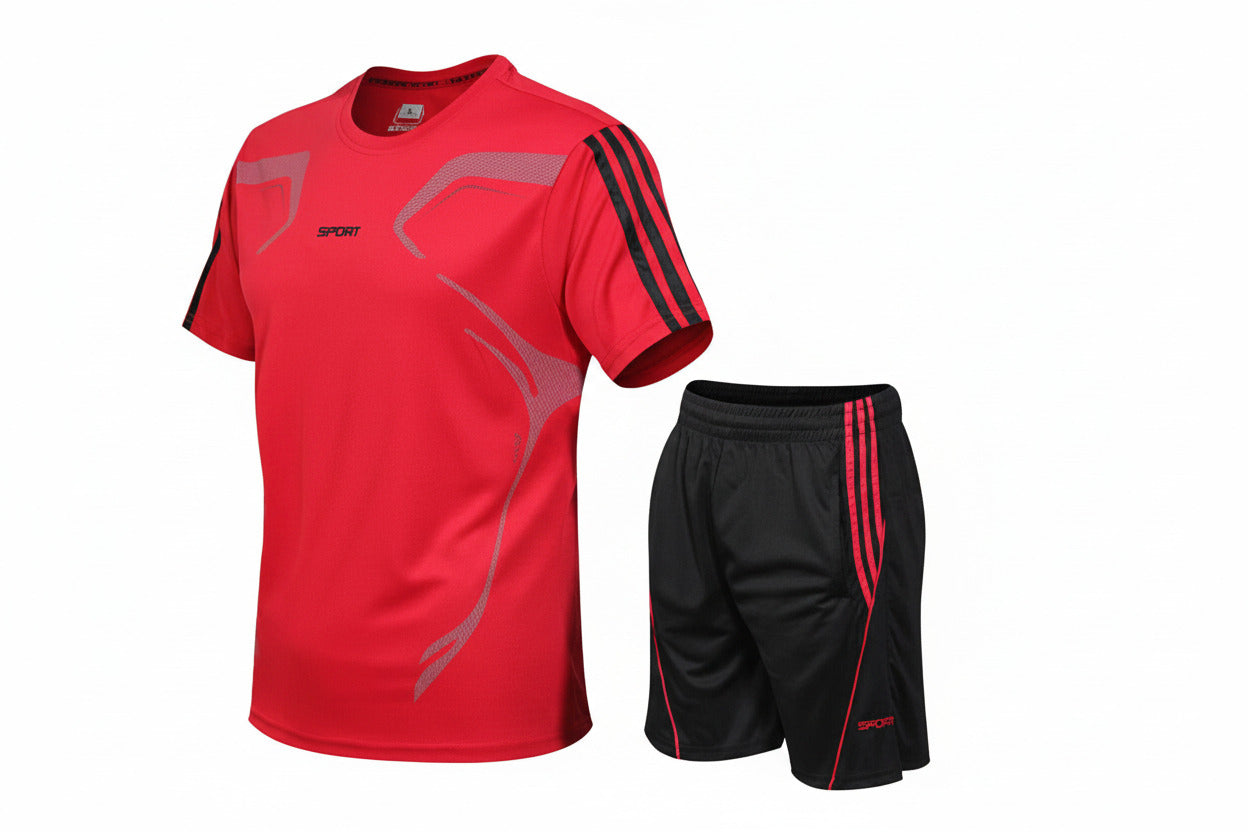 Tuta Uomo Fitness e Running – Completo Sportivo Tecnico Palestra