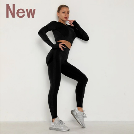 Set Sportivo Donna Seamless Palestra | Completo Fitness Donna Vita Alta
