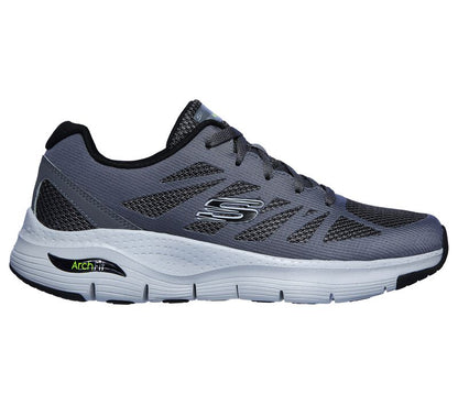 Skechers Arch Fit Charge Back 232042 CCBK Scarpe Walking Uomo Charcoal Black