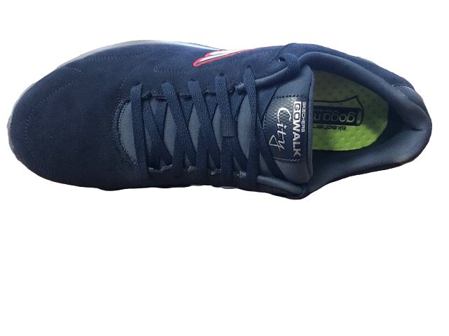 Skechers Go Walk City Challenger 53828 NVRD Scarpe Walking Uomo Blu