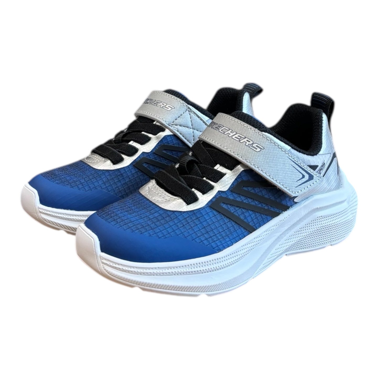 Skechers Microspec Velocity 404125L NVSL Navy/Silver Bambino