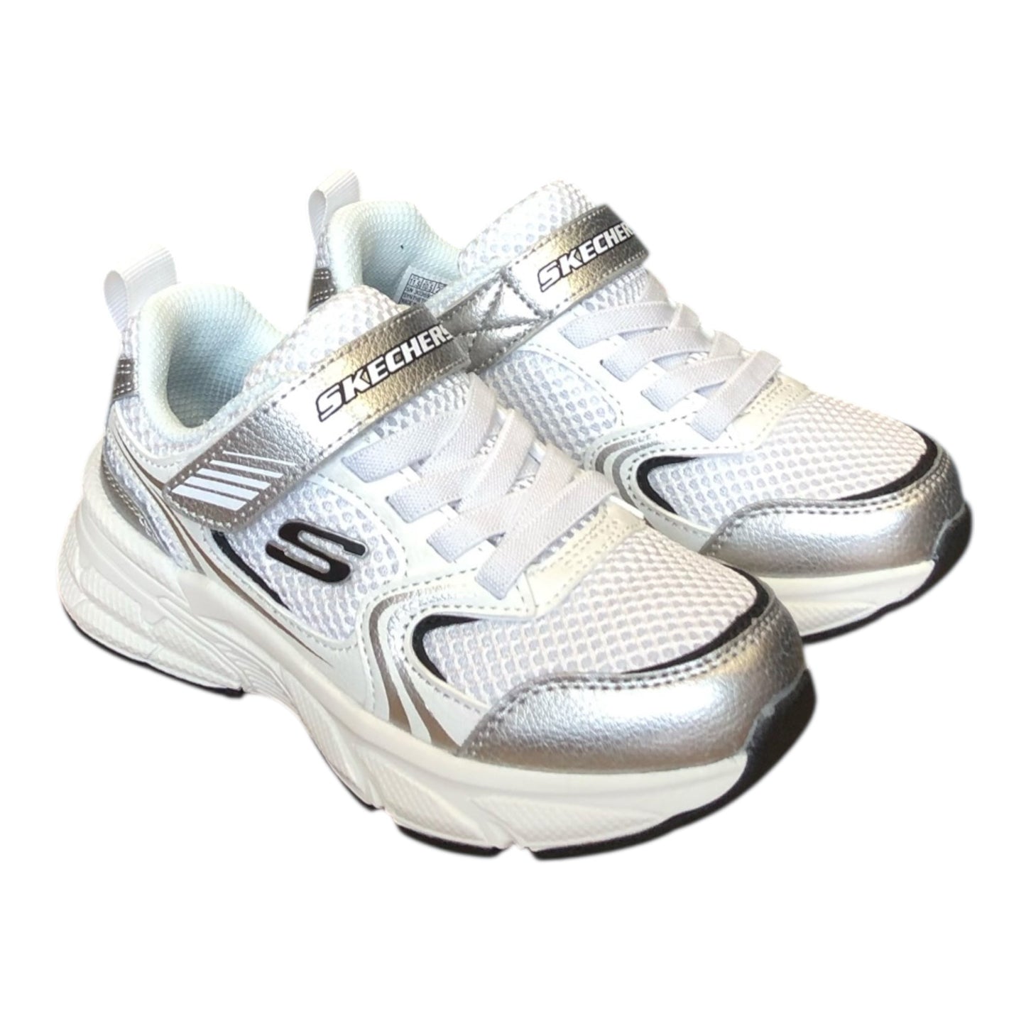 Skechers Retro-Graph 303692L WSL White/Silver Bambino