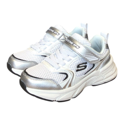 Skechers Retro-Graph 303692L WSL White/Silver Bambino
