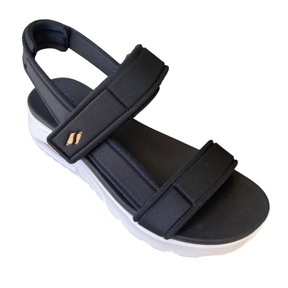 Skechers Sandali Uno Summer Stand2 Neri Donna 119813 - Vegan