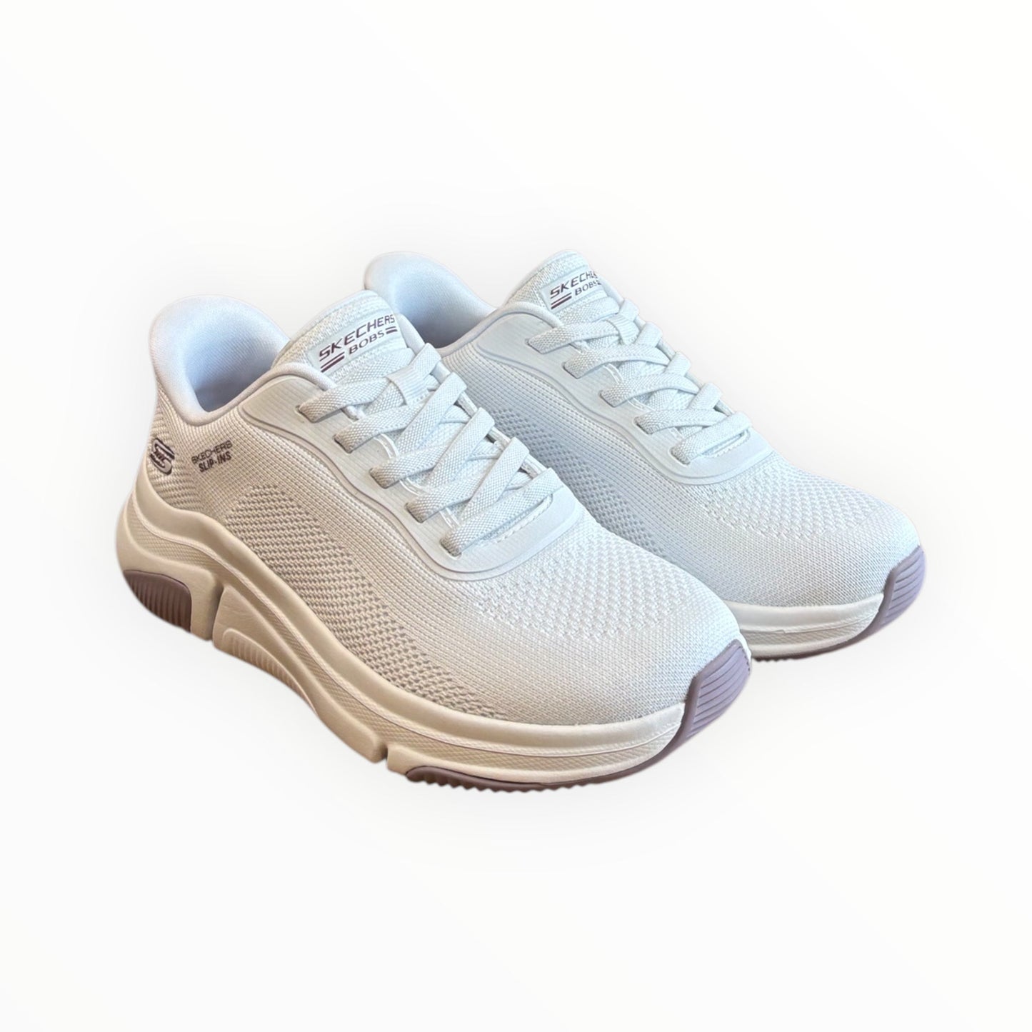 Skechers BOBS Sparrow Flex Too You 117587 W Bianco