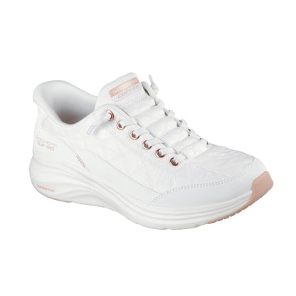 Skechers Slip-ins Contour Foam Lifestyle Sneakers Donna Bianco Rosa Oro - 150413/WTRG