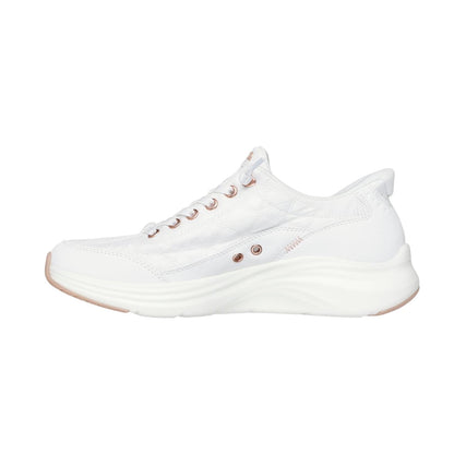 Skechers Slip-ins Contour Foam Lifestyle Sneakers Donna Bianco Rosa Oro - 150413/WTRG