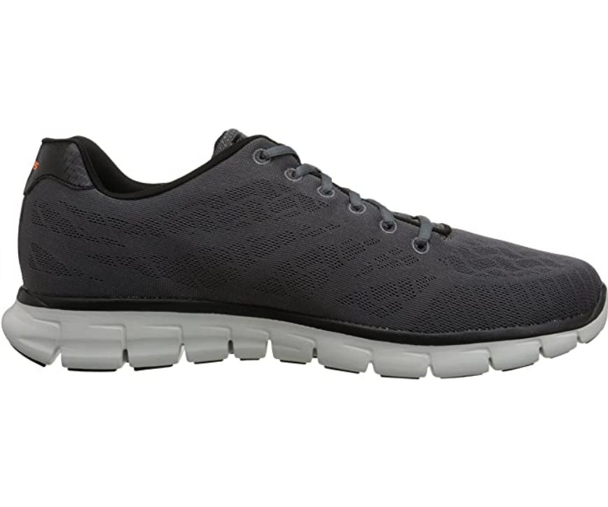 Skechers Synergy Fine Tune 51524 CCBK Scarpe Uomo Nero Grigio - Pelle Premium