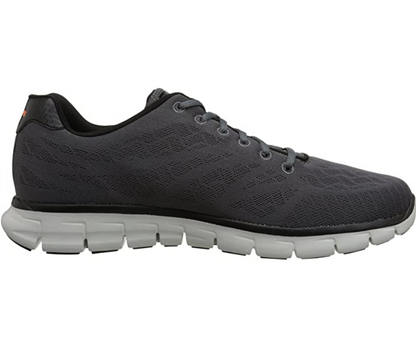 Skechers Synergy Fine Tune 51524 CCBK Scarpe Uomo Nero Grigio - Pelle Premium
