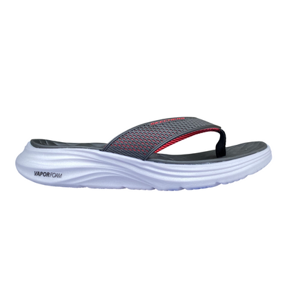 Skechers Infradito Uomo Vapor Foam Sandal Sayto Nero Rosso - 232894-BKRD