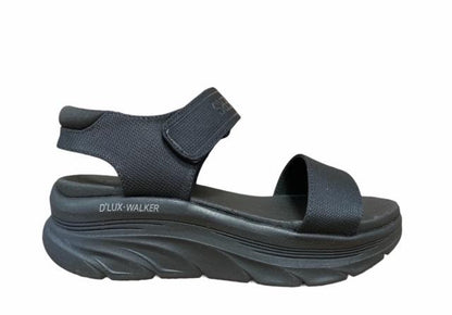Skechers Sandalo Sportivo Donna D'Lux Walker New Block 119226-BBK Nero